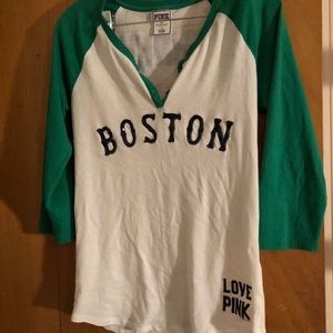 Victoria Secret pink Boston red socks shirt